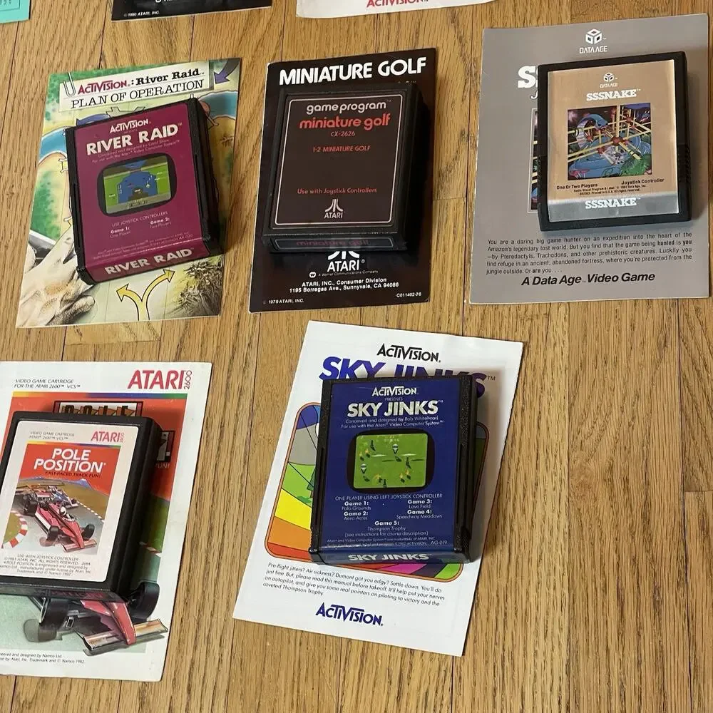 Atari 2600 Light Sixer 6 Switch Console Bundle 25 Game W/ Manuals Tested